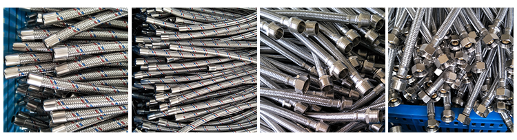 braided hose with connectors