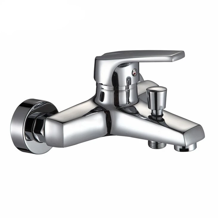 Brass Hot And Cold Wall Mounted Bathtub Faucet