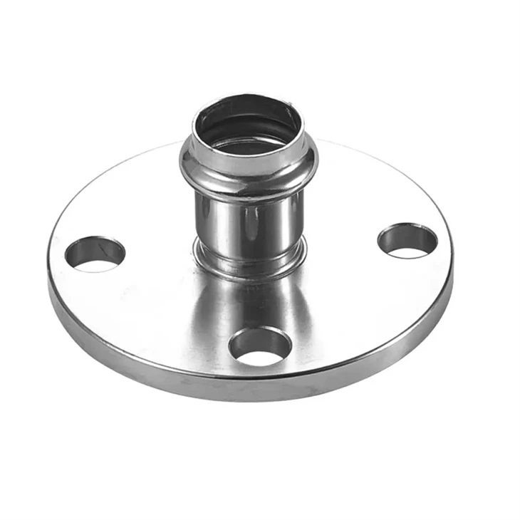 Stainless Steel Flange Coupling With Pressing Stainless Steel Pipe