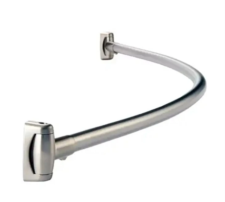Stainless Steel PVC Coated Curved Shower Curtain Rod