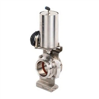 Sanitary Pneumatic Stainless Steel Butterfly Valve