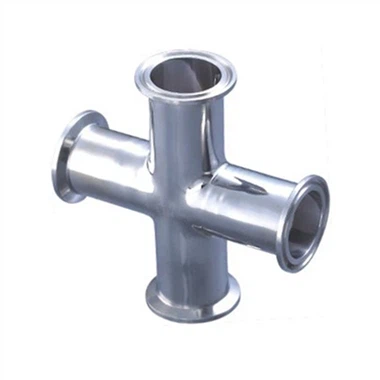 Sanitary Tri Clamp 4 Way Cross Pipe