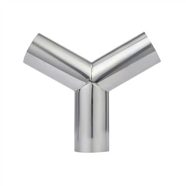 Stainless Steel Sanitary Butt Weld Y Type Tee